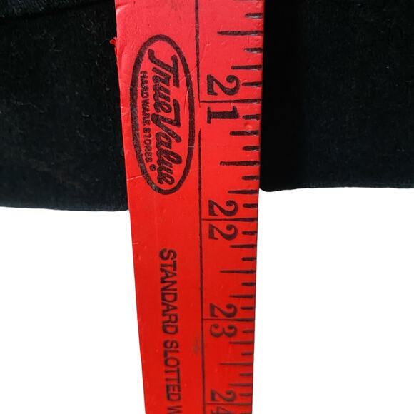 TALBOTS PETITES M Black Velour Velvet Full-Zip Workout Jacket Athleisure Lounge - Picture 9 of 12